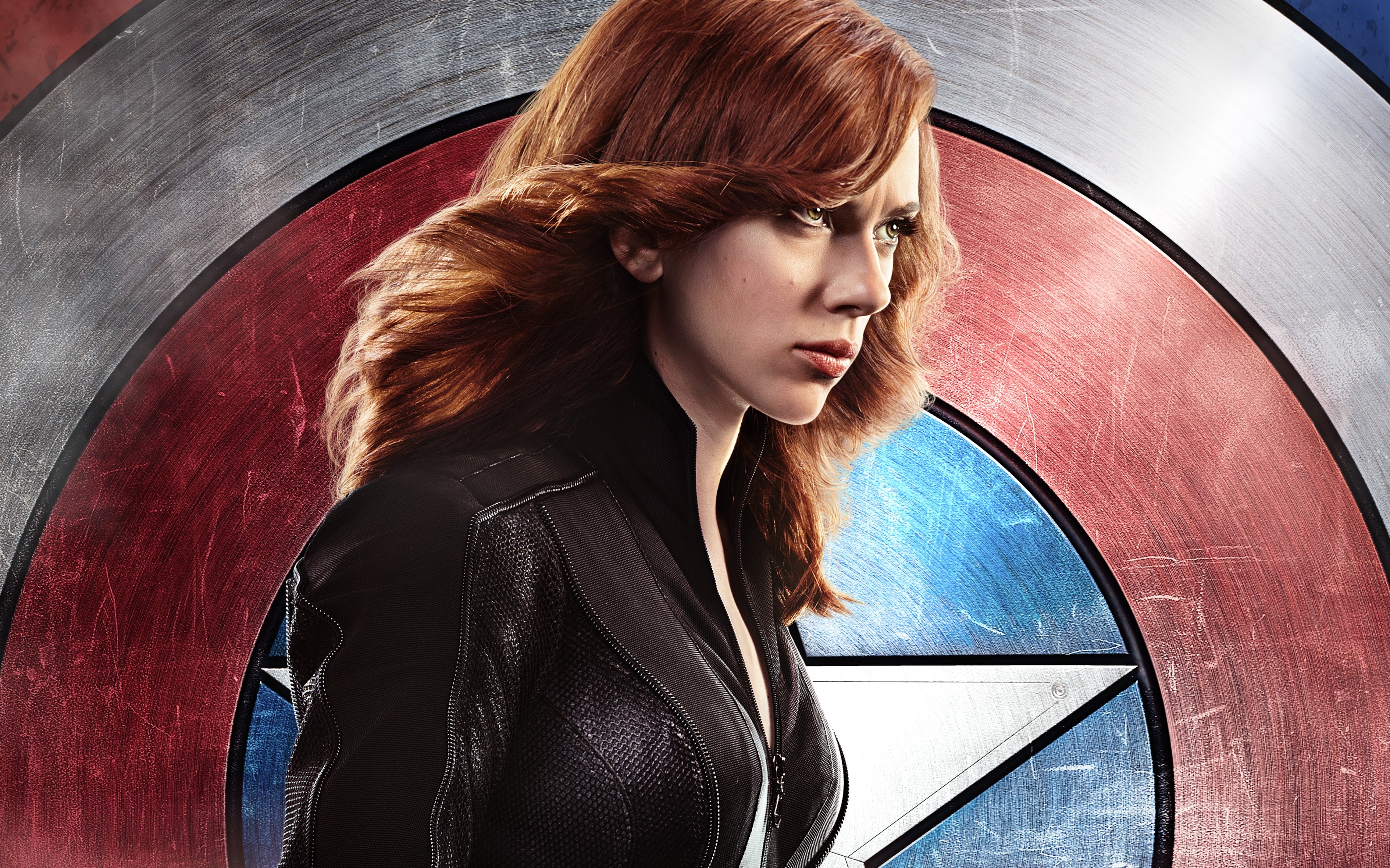 Black Widow Captain America Civil War - Marvel Black Widow Civil War , HD Wallpaper & Backgrounds