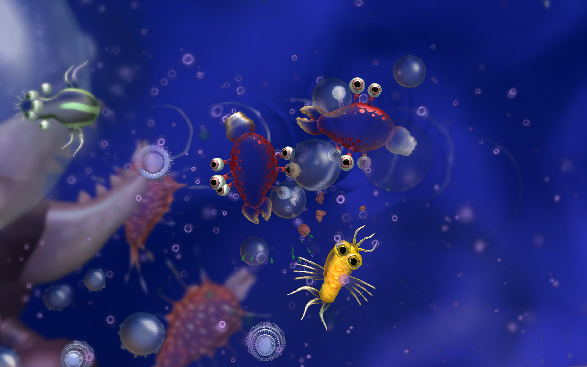 Spore Game Wallpaper - Spore Cell Stage Gif , HD Wallpaper & Backgrounds