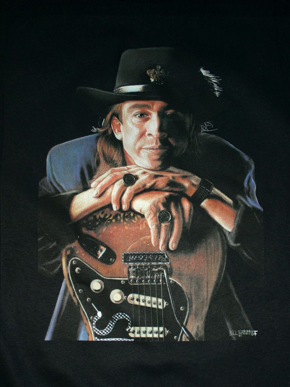 Stevie Ray Vaughan Images Srv Painting By Bill Lintott - Stevie Ray Vaughan's Rings , HD Wallpaper & Backgrounds