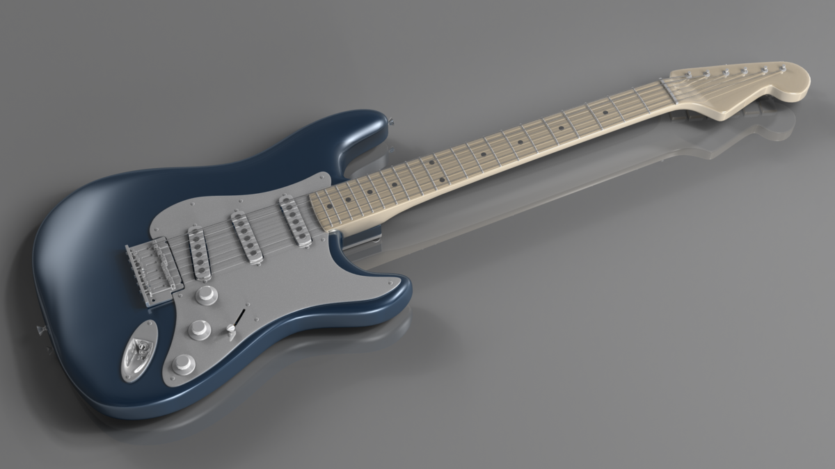 Fender Stratocaster Wallpaper - Electric Guitar Drawing 3d , HD Wallpaper & Backgrounds