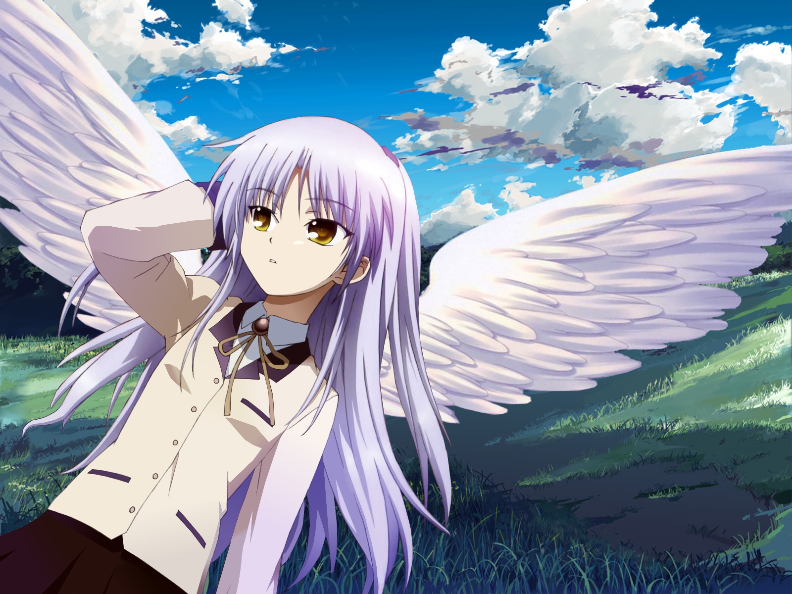 Angel Beats Wallpaper - Angel Beats Kanade Angel , HD Wallpaper & Backgrounds