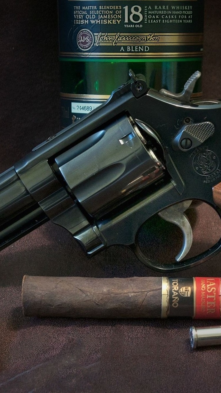 Cigar And Whiskey Gun , HD Wallpaper & Backgrounds