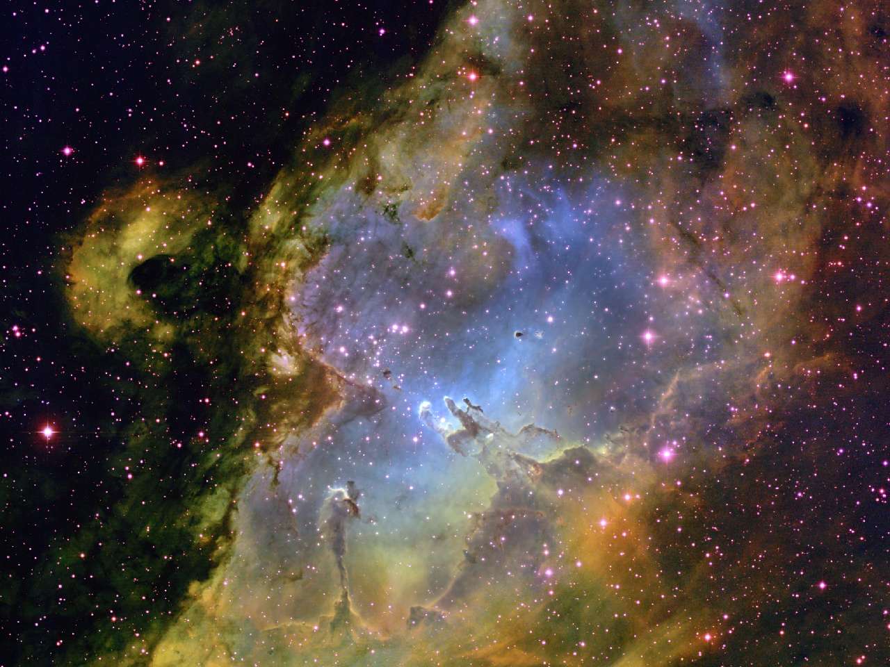 1280×960 - Eagle Nebula , HD Wallpaper & Backgrounds