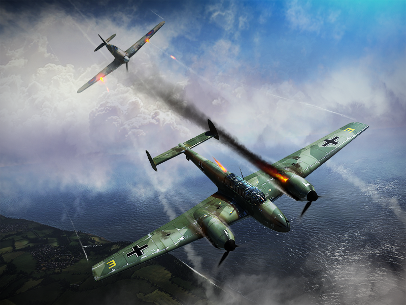 Messerschmitt Bf - Messerschmitt Bf 110 War Thunder , HD Wallpaper & Backgrounds