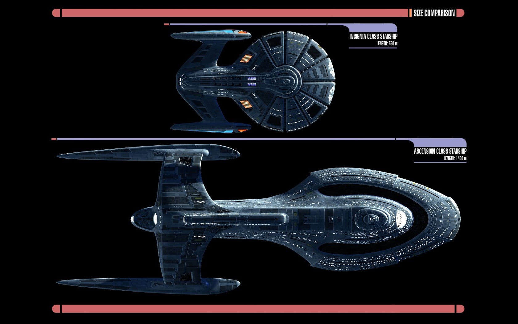 Gray Spaceship, Star Trek, Spaceship, Lcars Hd Wallpaper - Star Trek Insignia Class Ship , HD Wallpaper & Backgrounds