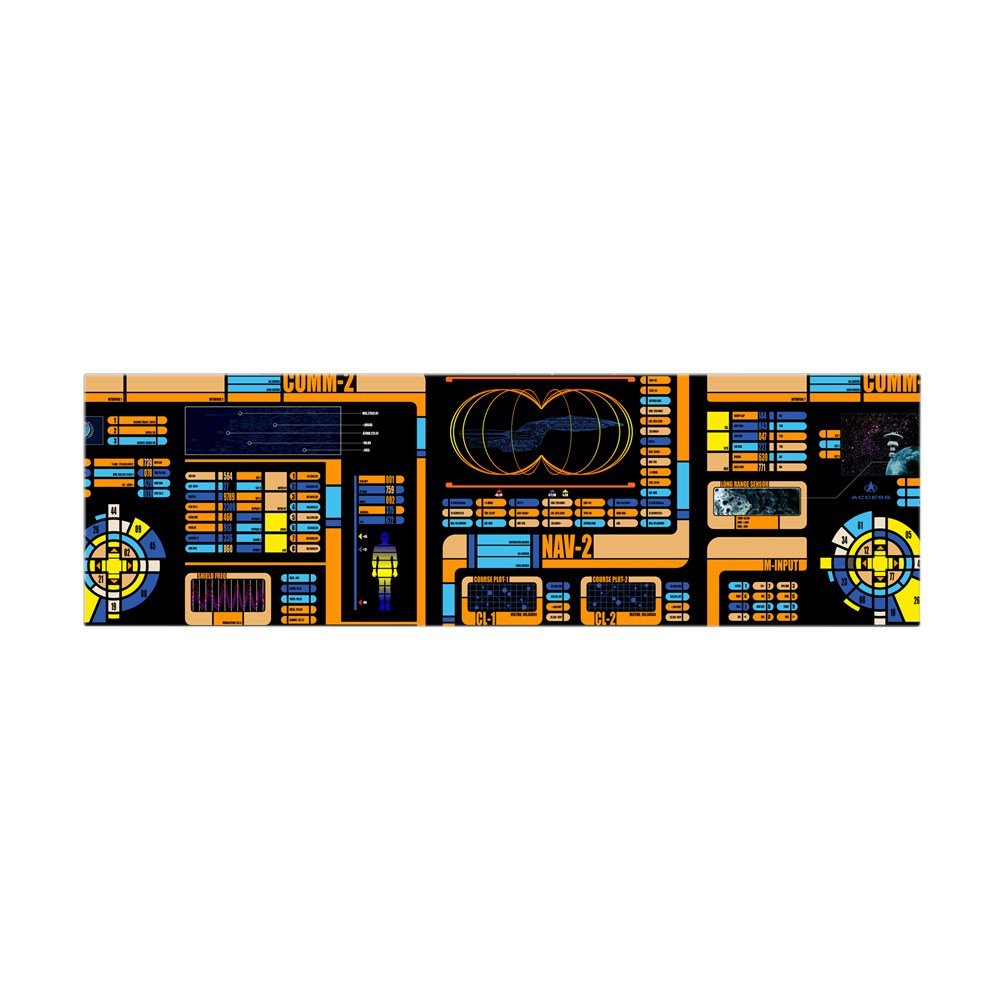 Amazon - Com - Cafepress - Star Trek Lcars 42inx14in - Lcars , HD Wallpaper & Backgrounds