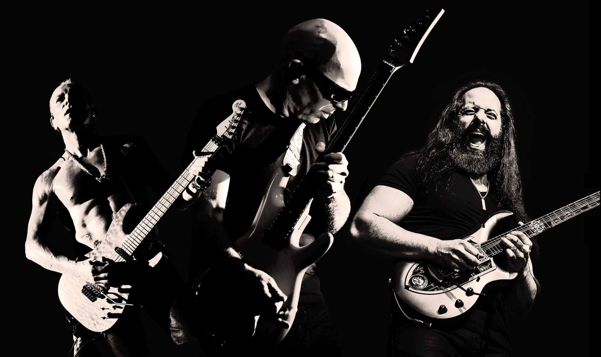 For Over Twenty Years, Joe Satriani Has Enthalled Guitar - G3 Joe Satriani John Petrucci Phil Collen , HD Wallpaper & Backgrounds