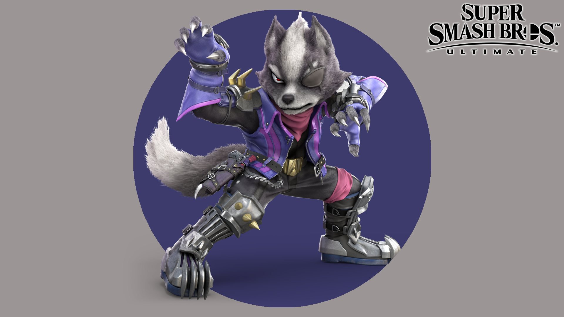 Ultimate, Star Fox, Wolf Odonnell Wallpaper And Background - Smash Bros Ultimate Wolf , HD Wallpaper & Backgrounds