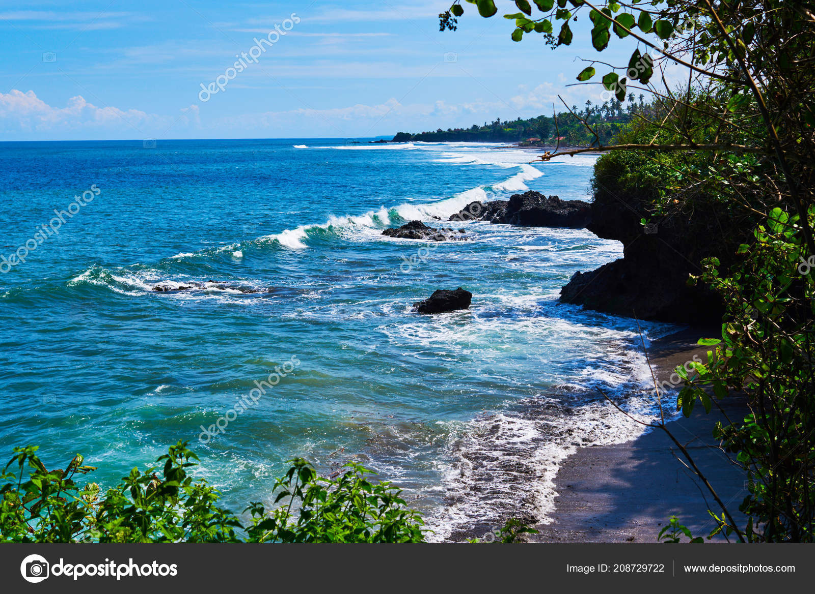 Beach Scene Tropical Beach Landscape Background Wallpaper - Sea , HD Wallpaper & Backgrounds