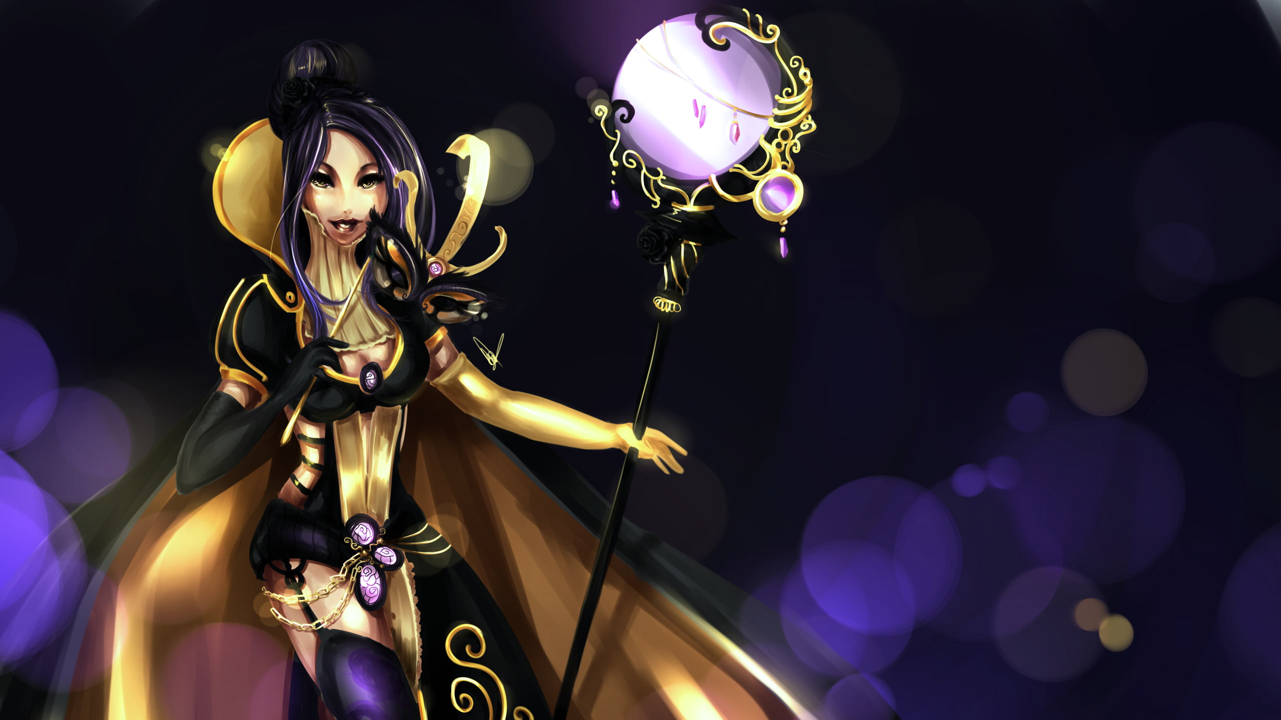 Fan Art, League Of Legends, Leblanc , Magician - Magician Girl Animated Hd , HD Wallpaper & Backgrounds