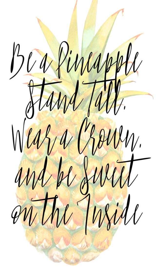 Iphone Wallpaper Pineapple Background With Quote 1510389
