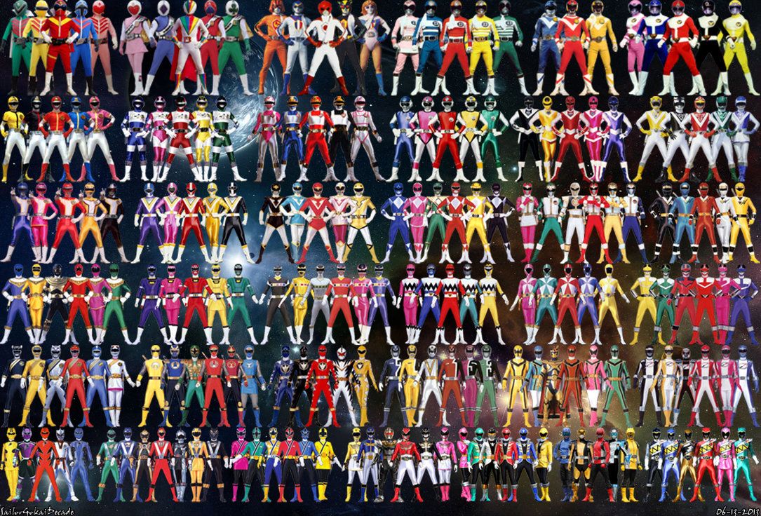 Super Sentai Wallpaper - All Power Rangers , HD Wallpaper & Backgrounds
