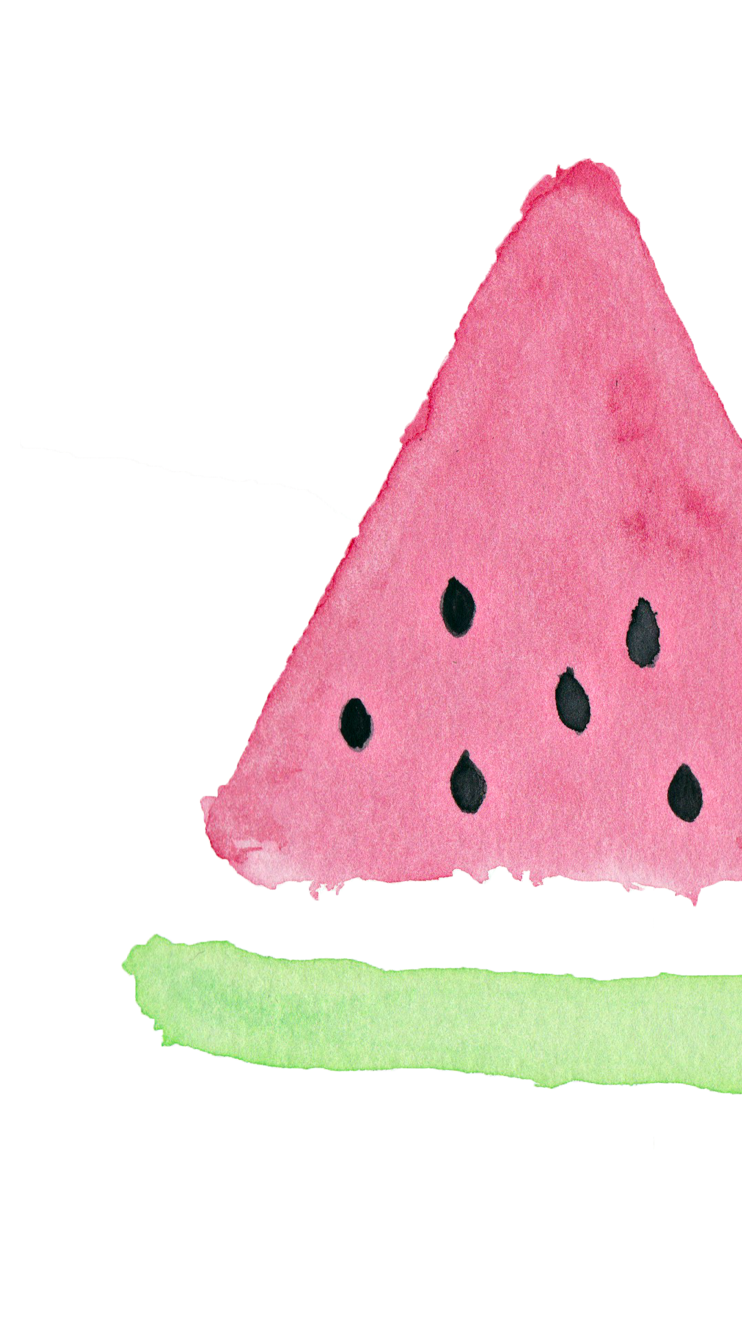 Drawn Watermelon Cute Summer Background - Watercolor Iphone Wallpaper Hd , HD Wallpaper & Backgrounds