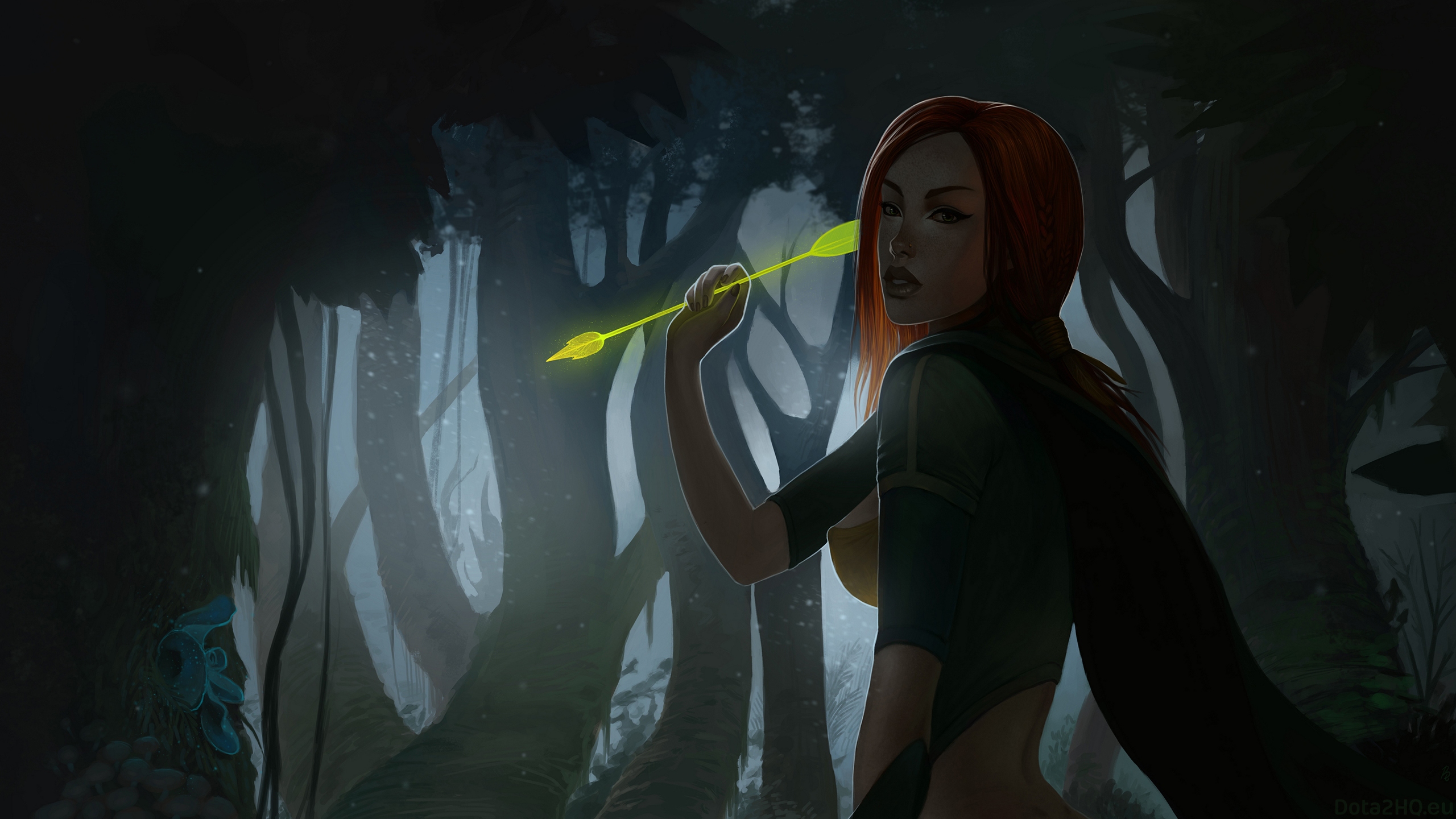 Dota 2 Windranger [the Sound Of Silence] - Visual Arts , HD Wallpaper & Backgrounds
