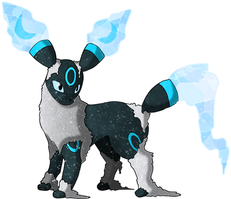 Pokemon Shiny Umbreon Frozen Is A Fictional Character - Alola Umbreon , HD Wallpaper & Backgrounds