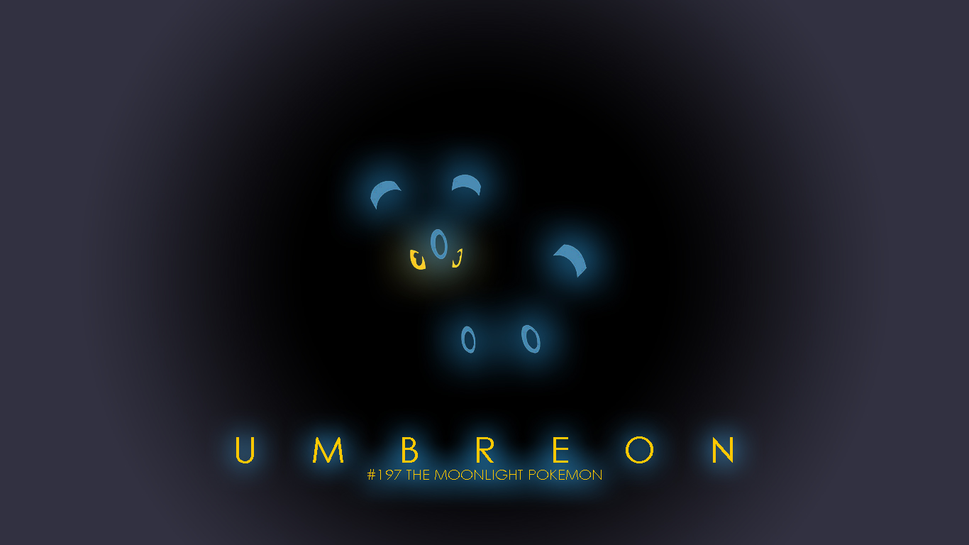 Pokemon Background - Shiny Umbreon - Darkness , HD Wallpaper & Backgrounds