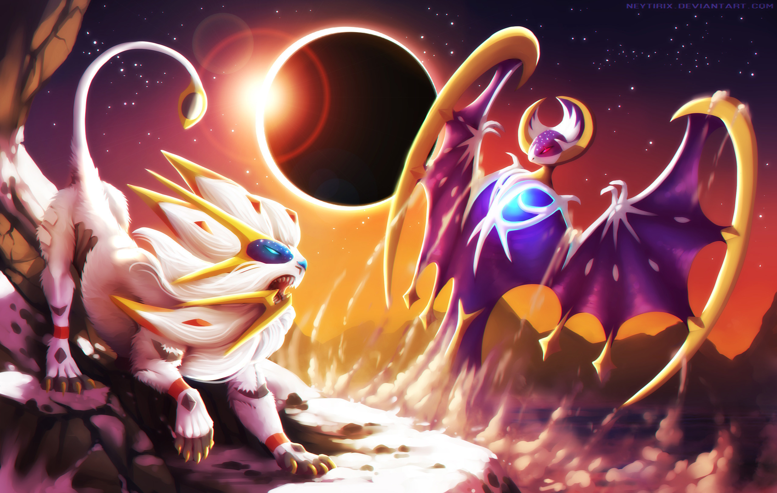 1920x1080, Legendary Pokemon - Pokemon Solgaleo And Lunala , HD Wallpaper & Backgrounds