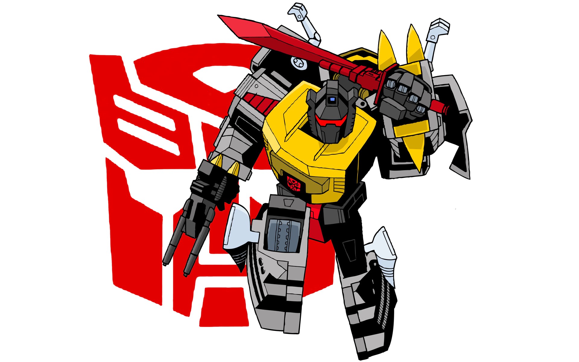 1147717 Grimlock Wallpaper Coloring Page With Desktop - Insignia Transformers , HD Wallpaper & Backgrounds