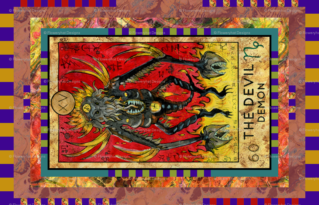 The Devil Demon Tarot Card Panel Major Arcana Wallpaper , HD Wallpaper & Backgrounds