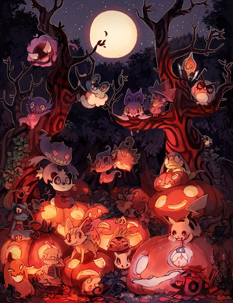 81 Images About Pokémon On We Heart It - Halloween Pokemon , HD Wallpaper & Backgrounds