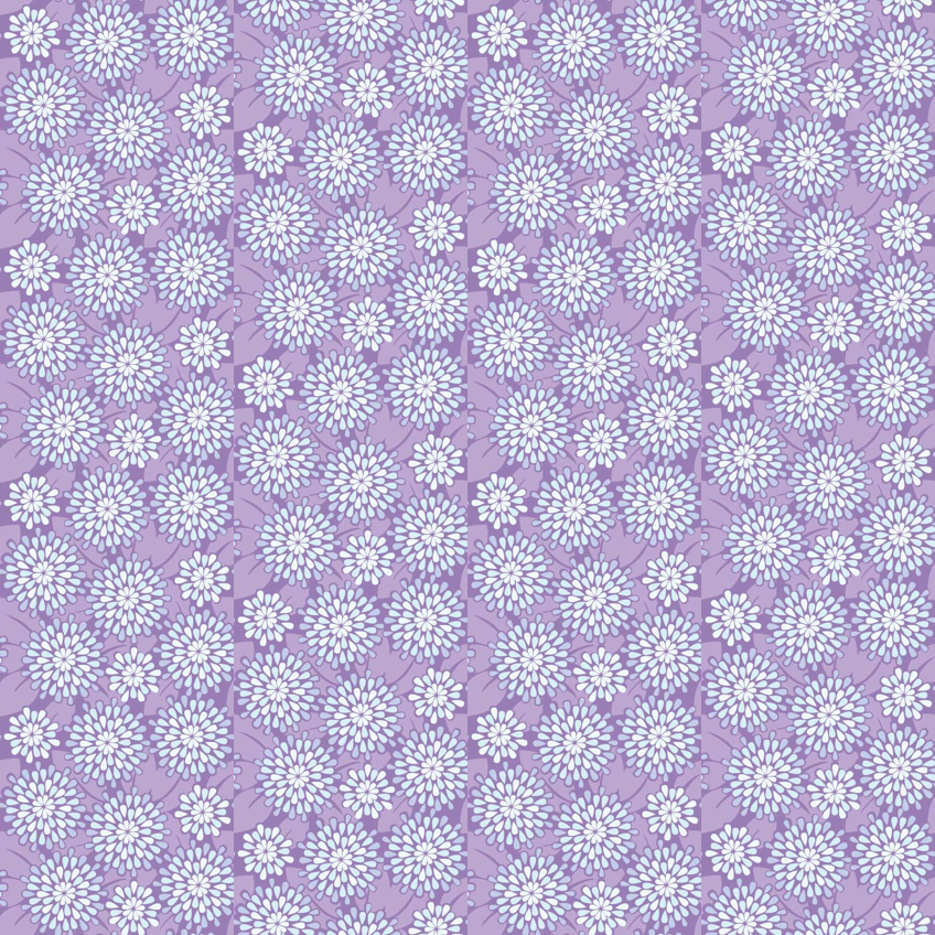 Teardrop Flowers In Purple// Repeating Pattern For - Pattern , HD Wallpaper & Backgrounds