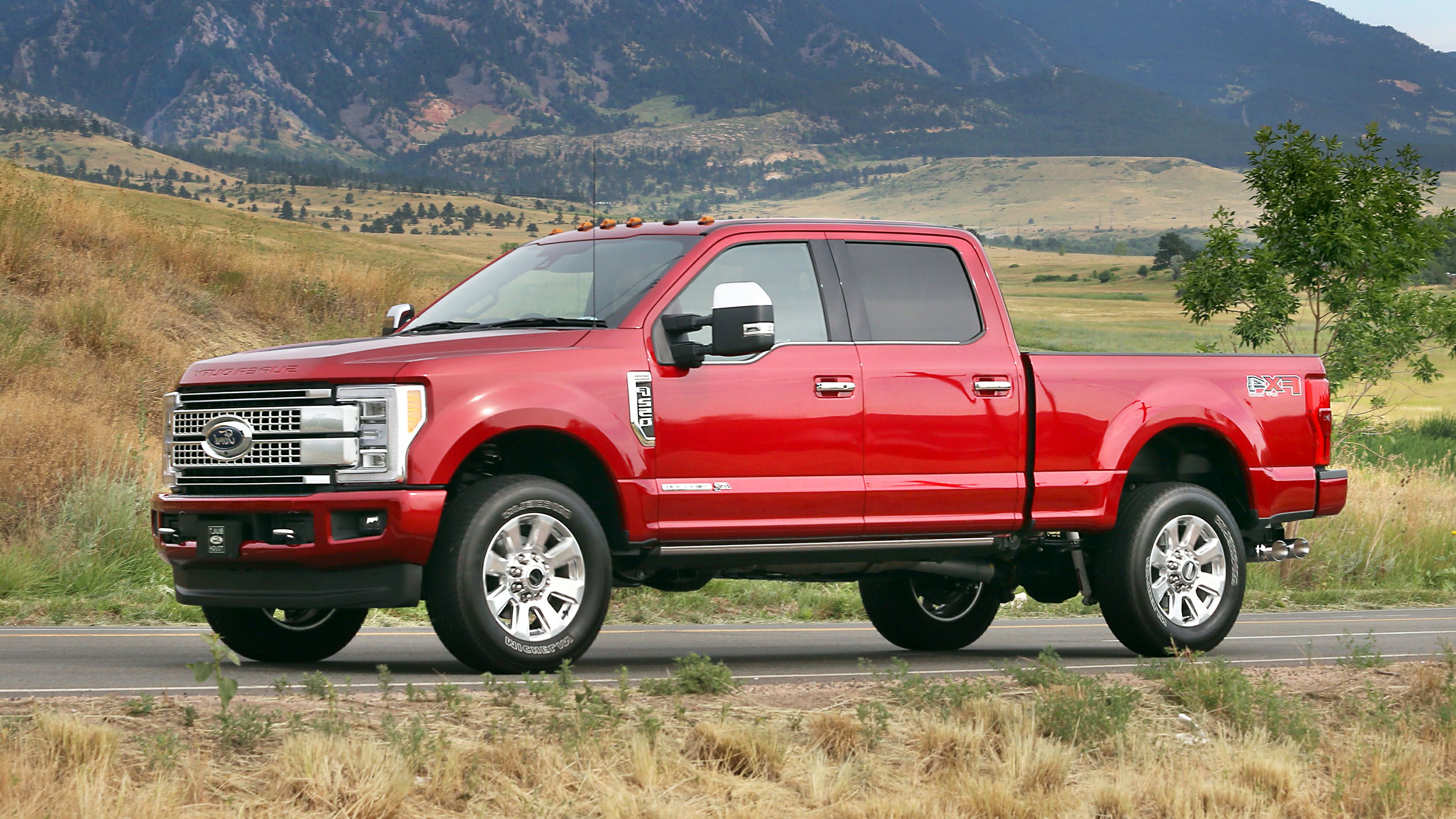 Ford Super Duty Platinum Wallpapers - 2017 Ford Super Duty Platinum Red , HD Wallpaper & Backgrounds