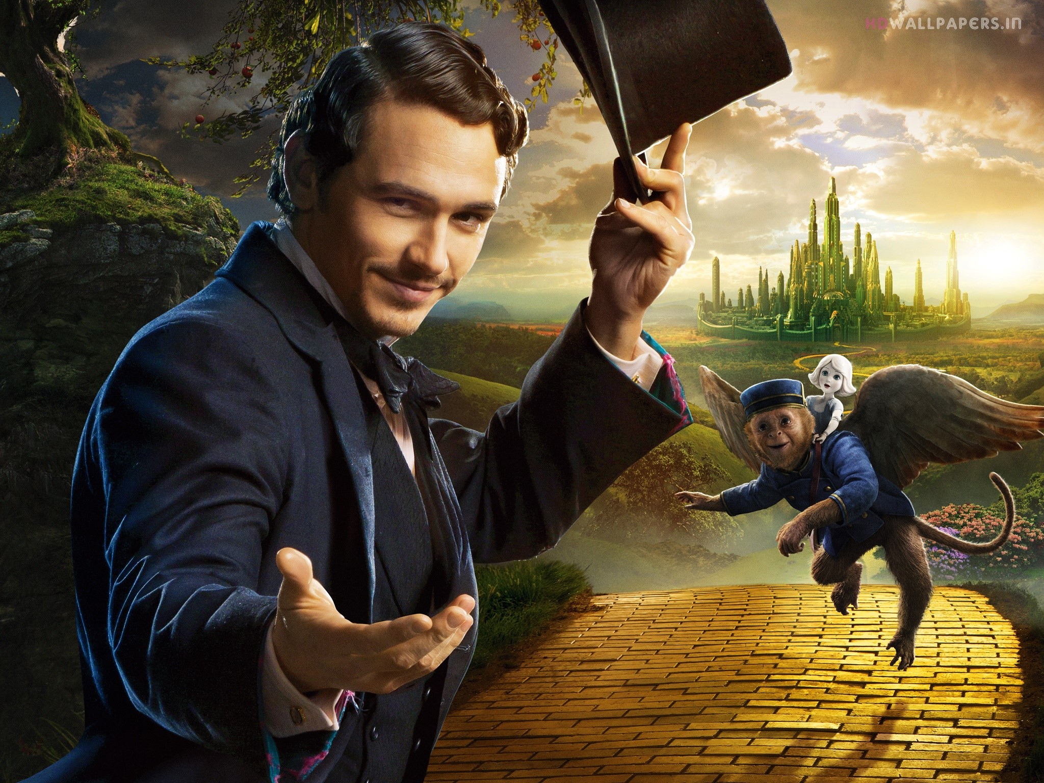 Wallpaper James Franco En Oz El Poderoso - Wizard Oz The Great And Powerful , HD Wallpaper & Backgrounds