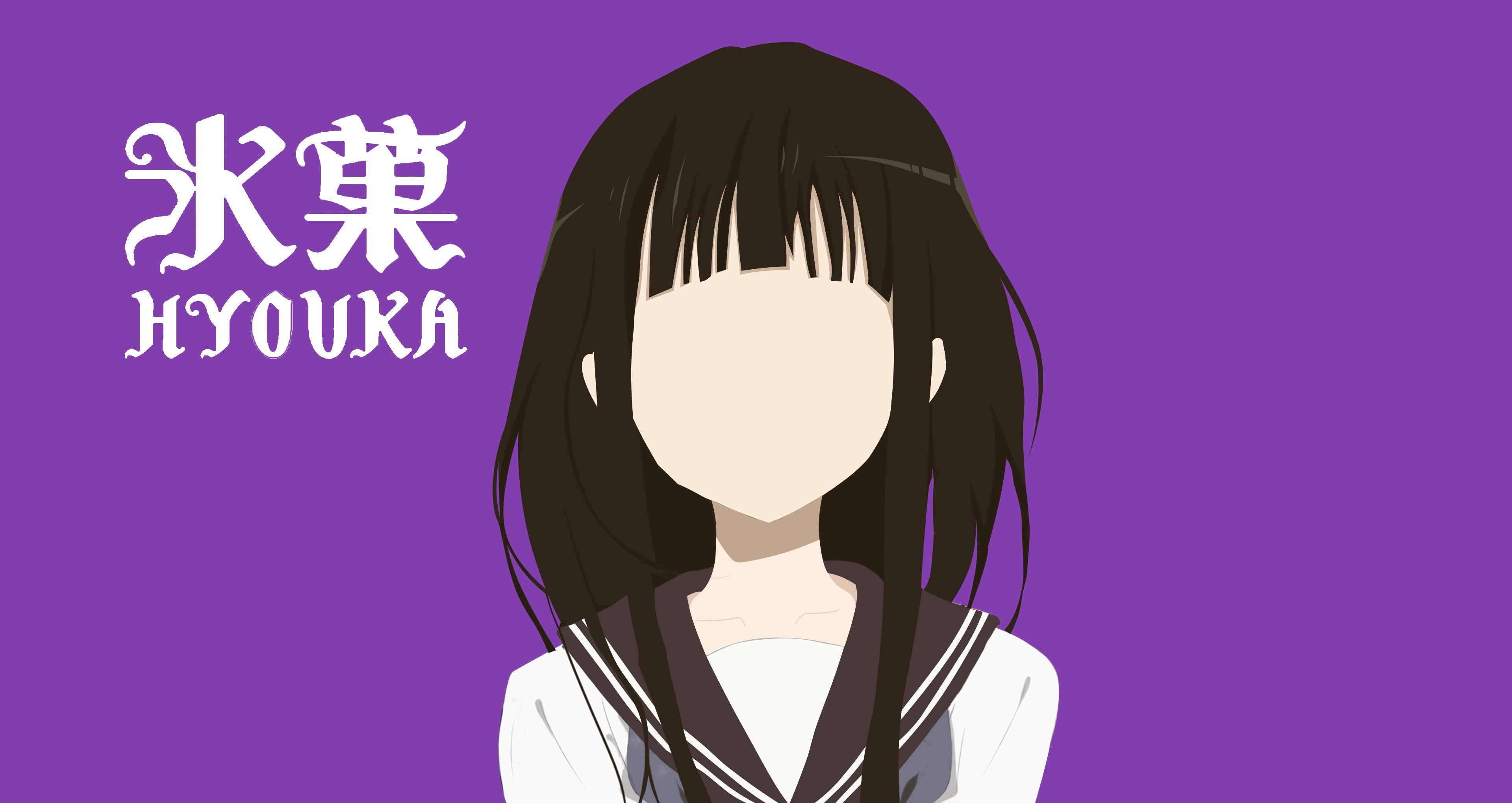 Hyouka, Anime, Eru Chitanda Wallpaper And Background - Hime Cut , HD Wallpaper & Backgrounds