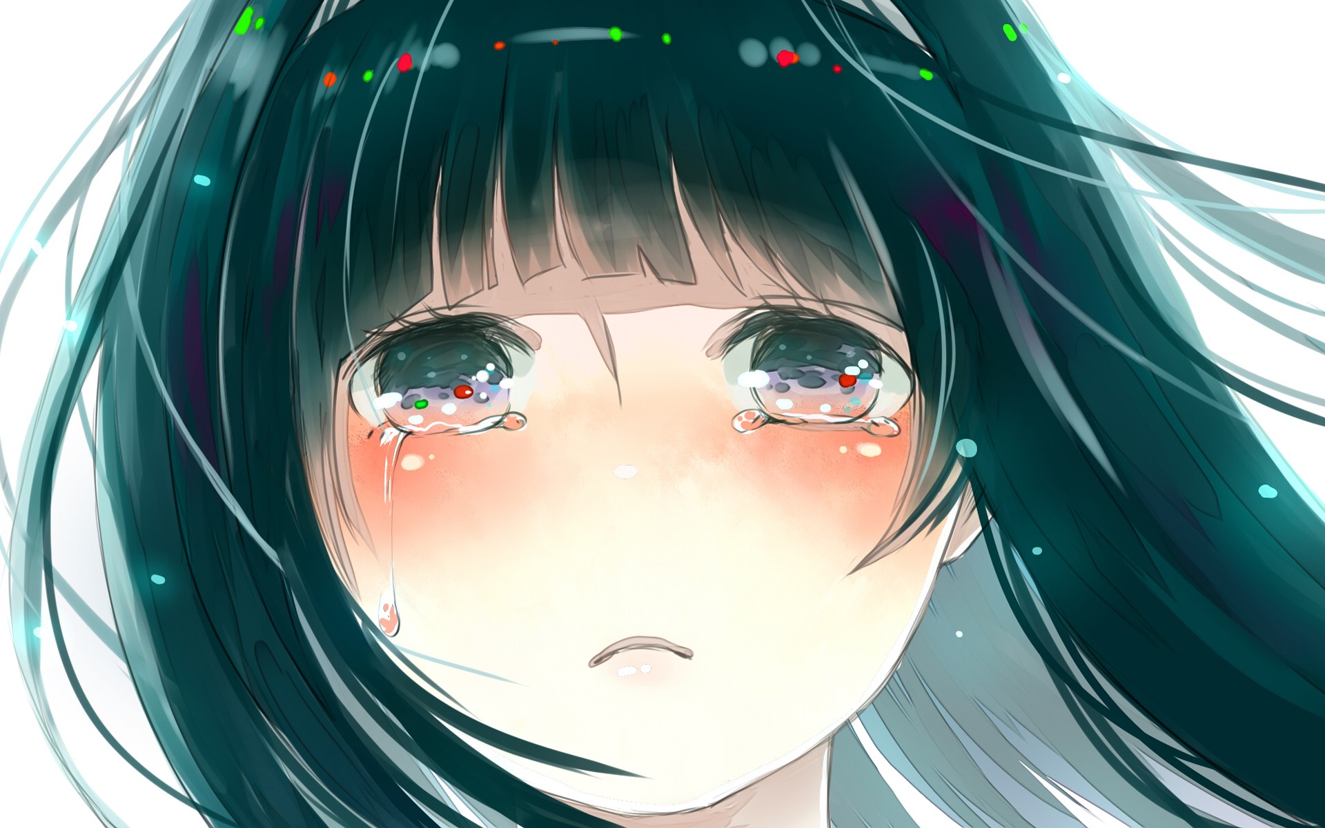 Chitanda Eru - Anime Tears In Eyes , HD Wallpaper & Backgrounds