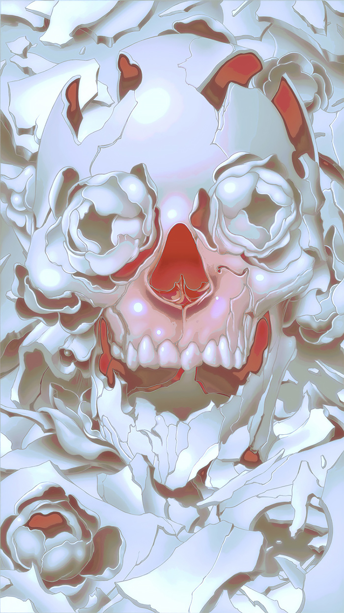 Mixed Media Illustrations By James Jean - James Jean Skull , HD Wallpaper & Backgrounds