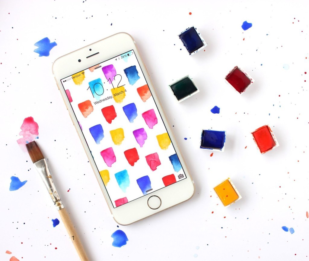 I've Sized These Freebies For The Iphone 6 Plus, But - Watercolour Art Wallpaper Iphone , HD Wallpaper & Backgrounds