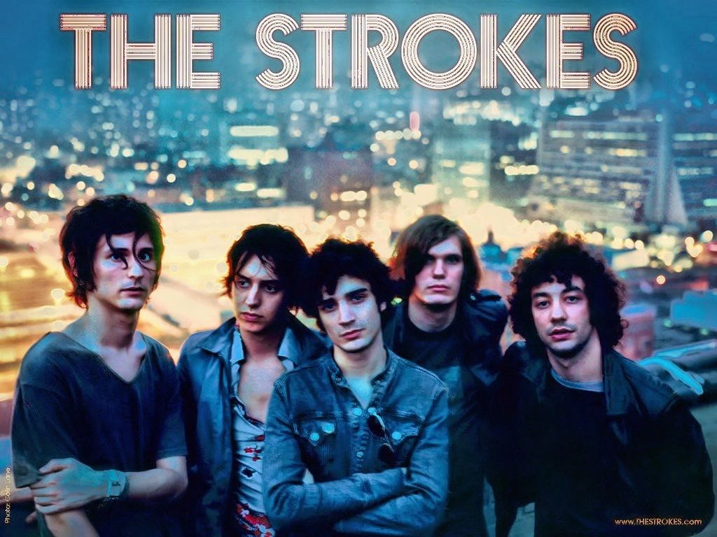 Group Picture Great One Strokes Room On Fire Back