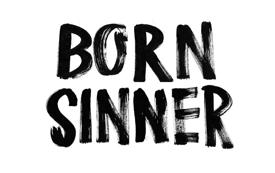Born Sinner Black - Calligraphy , HD Wallpaper & Backgrounds