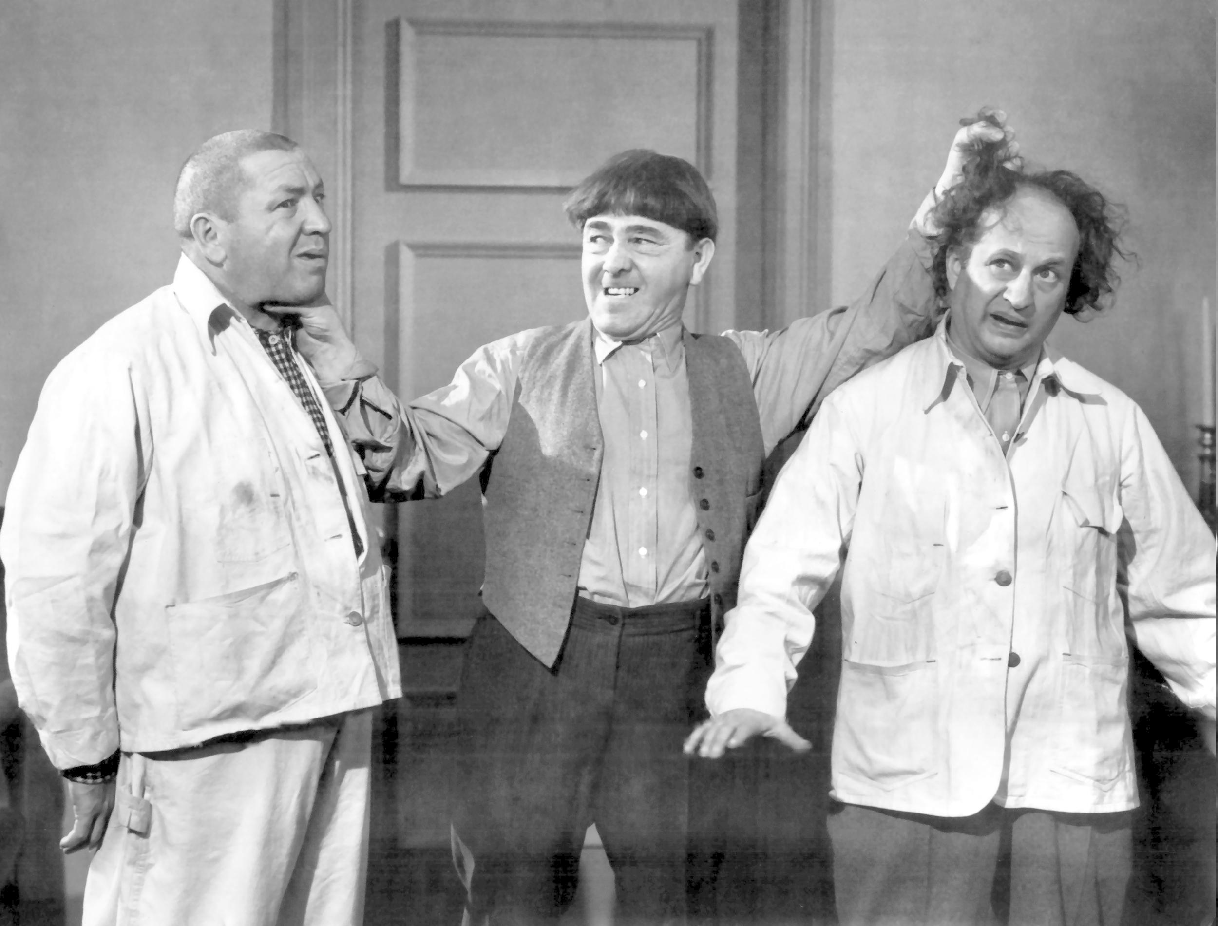 Three Stooges Wallpaper Group Pictures - Monochrome , HD Wallpaper & Backgrounds