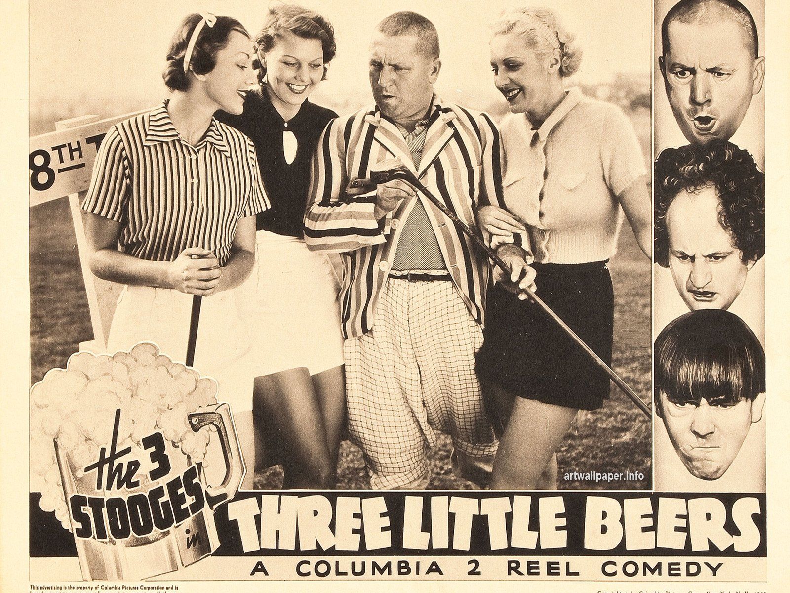 Three Stooges Comedy Series Vaudeville Vintage Wallpaper , HD Wallpaper & Backgrounds