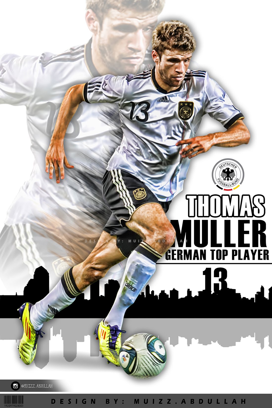 Muller Wallpaper - Thomas Muller Wallpaper Germany , HD Wallpaper & Backgrounds