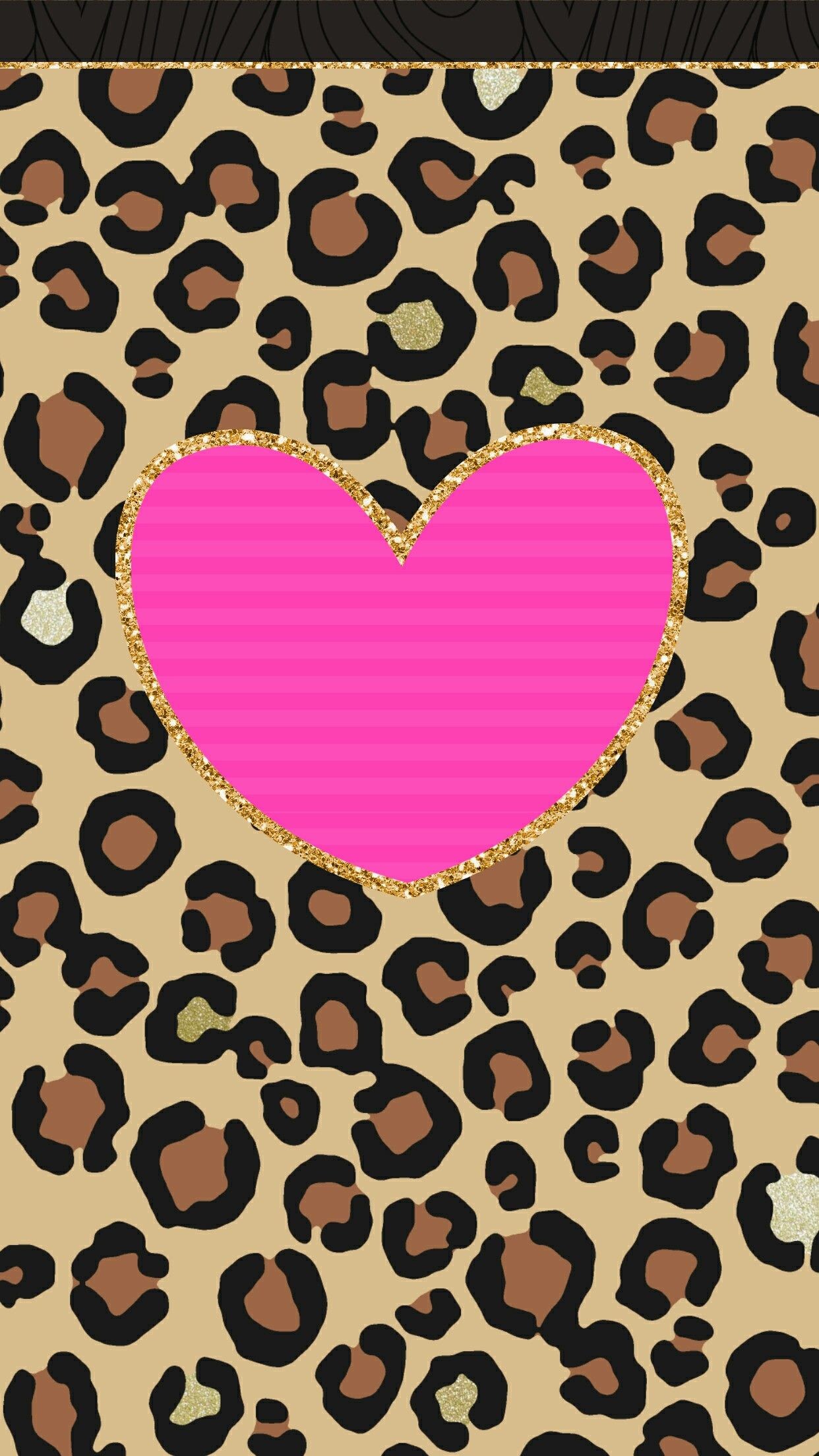 Cheetah Backgrounds For Iphone - Heart , HD Wallpaper & Backgrounds