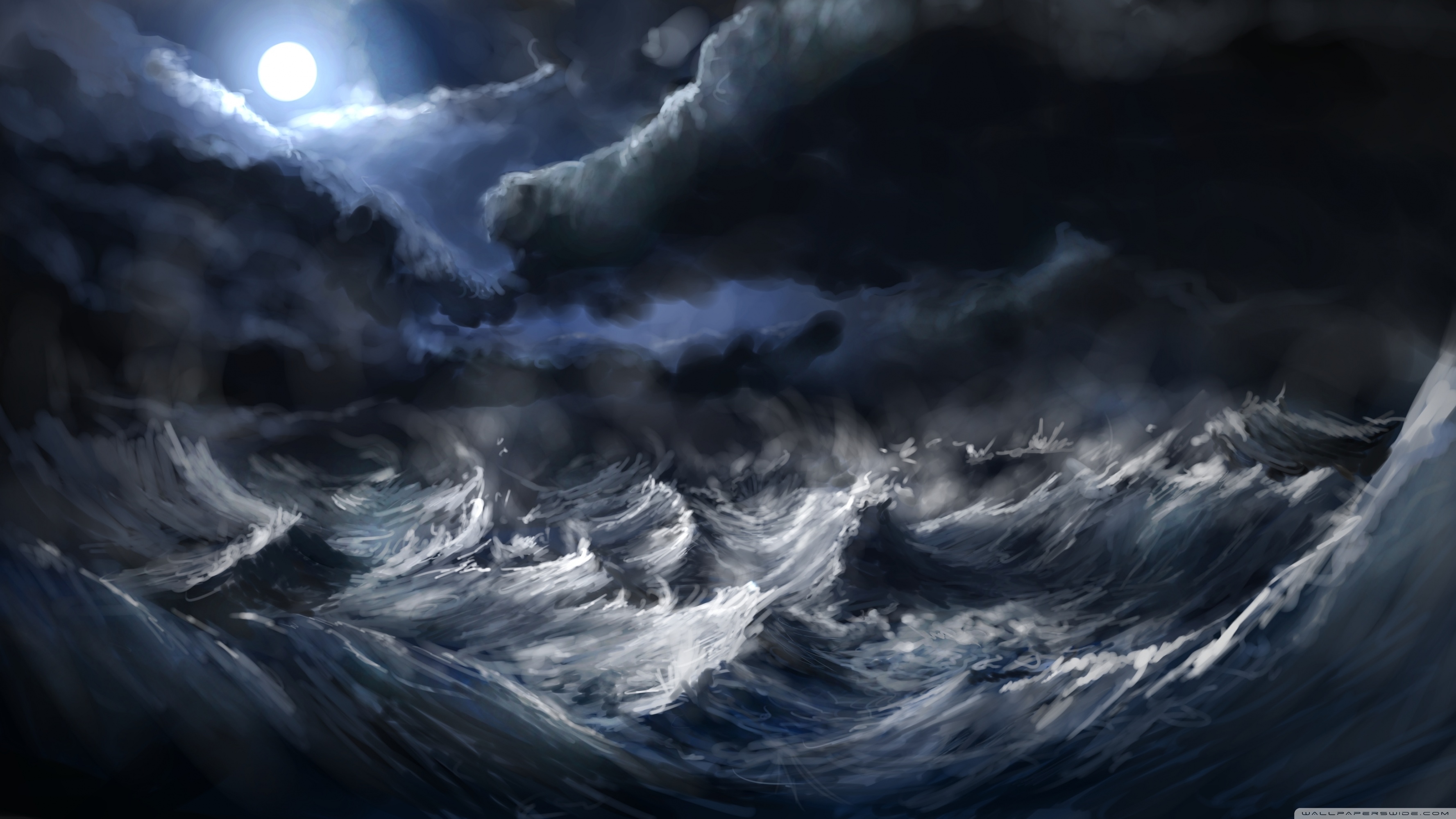 Uhd - Stormy Sea , HD Wallpaper & Backgrounds