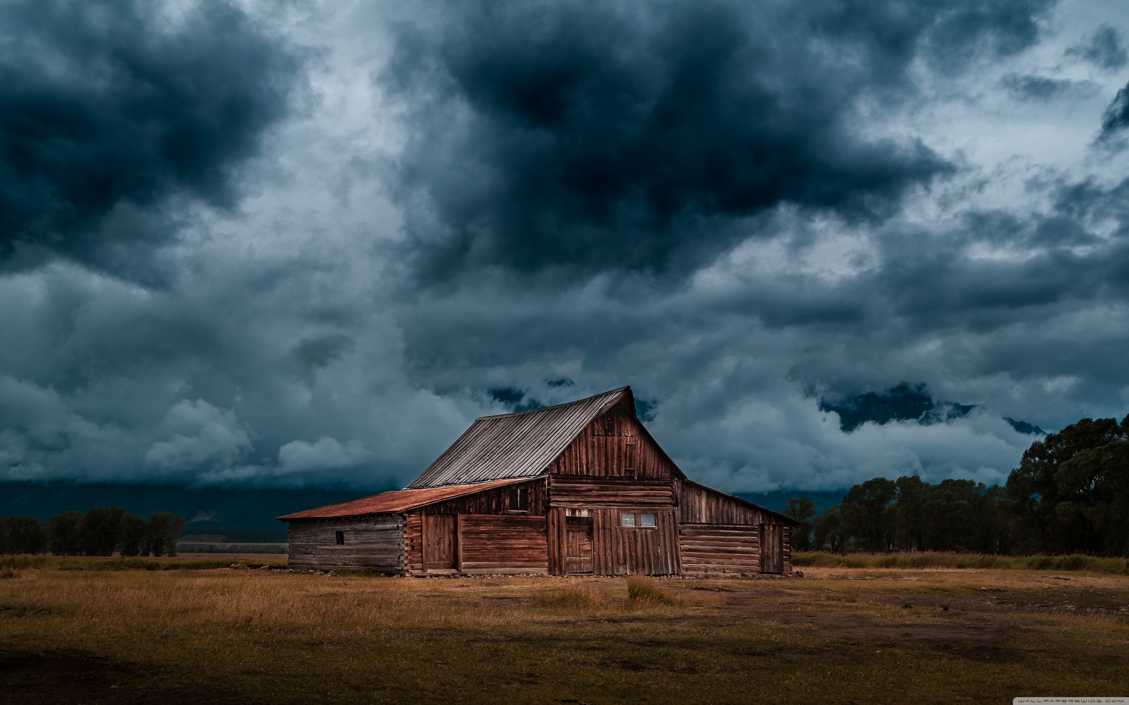 Wide - Dark Storm Clouds , HD Wallpaper & Backgrounds