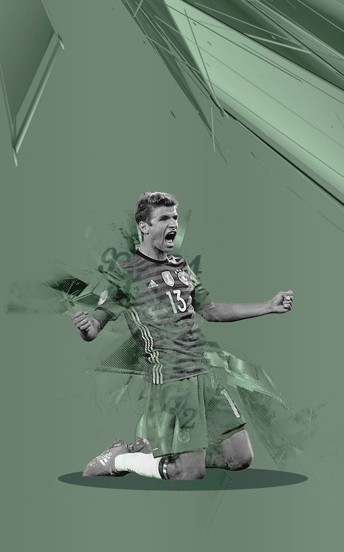 Thomas Müller Wallpapers For N - Illustration , HD Wallpaper & Backgrounds