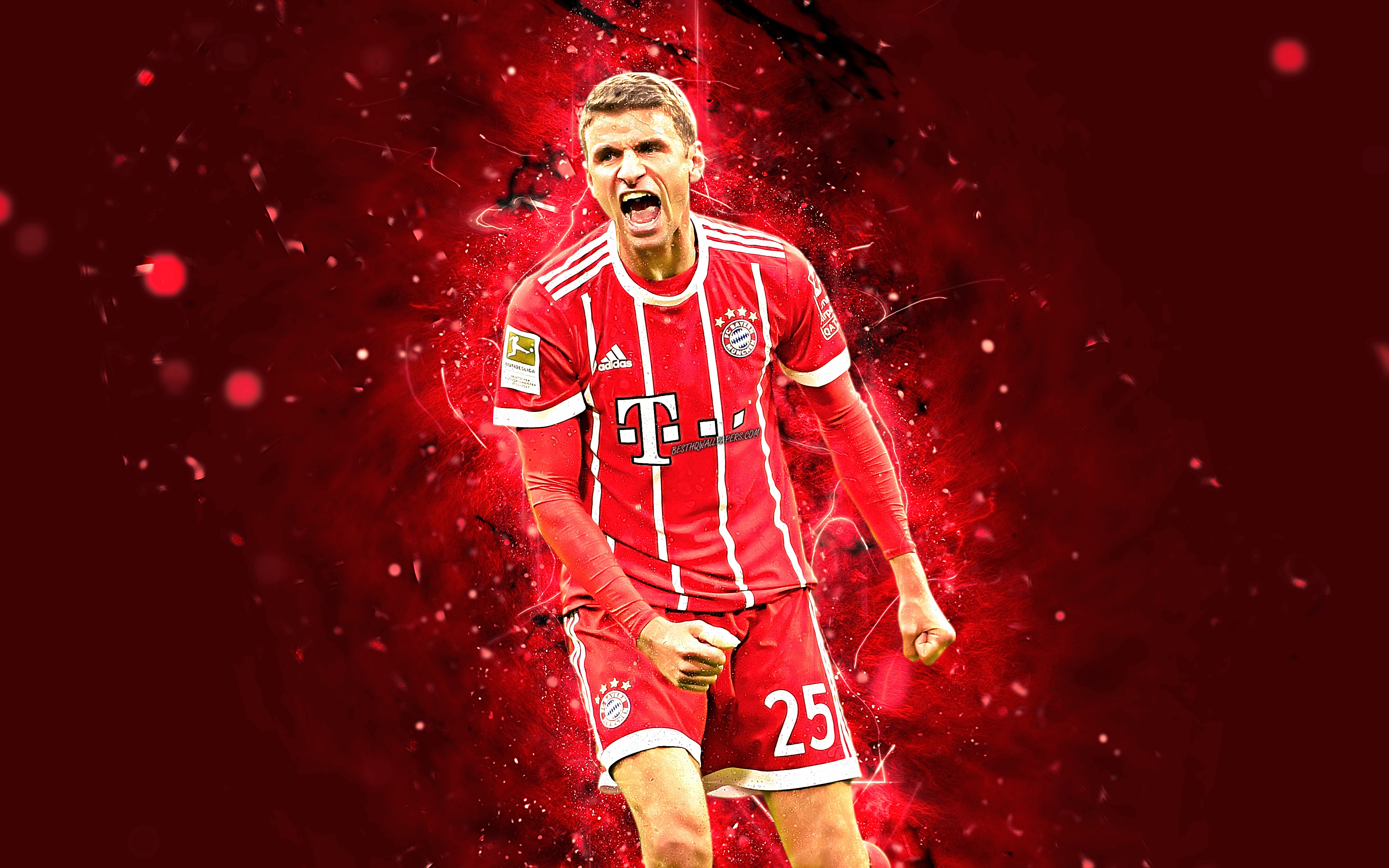 4k, Thomas Muller, Abstract Art, Football Stars, Bayern - Joao Felix Wallpaper 4k , HD Wallpaper & Backgrounds