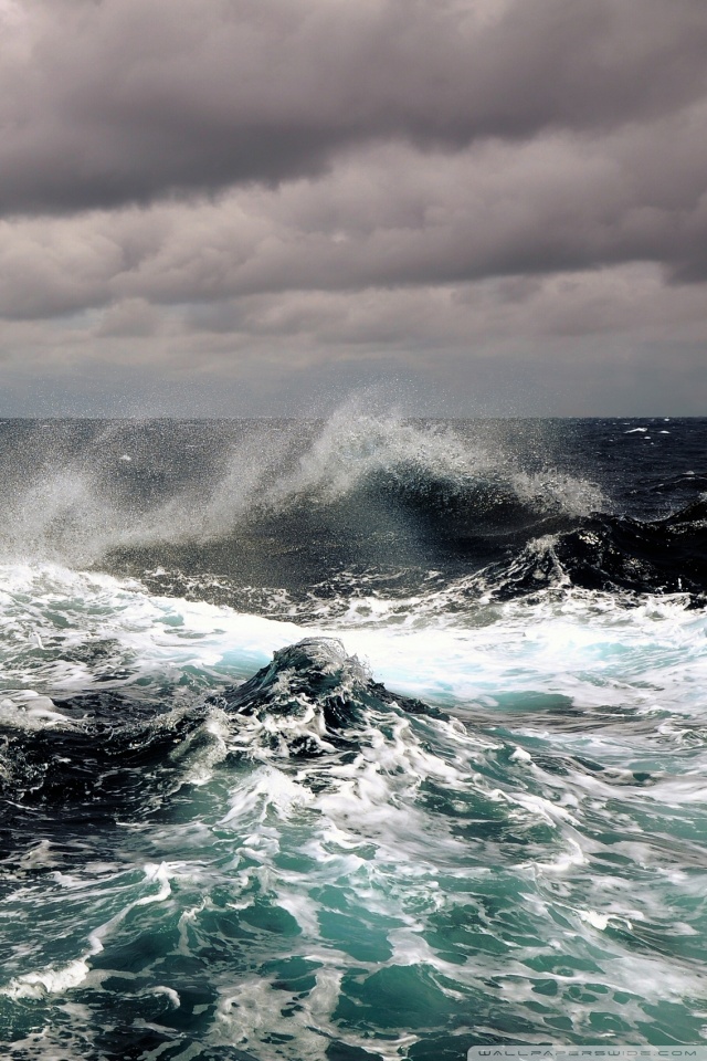 Stormy Ocean Hd Desktop Wallpaper , HD Wallpaper & Backgrounds