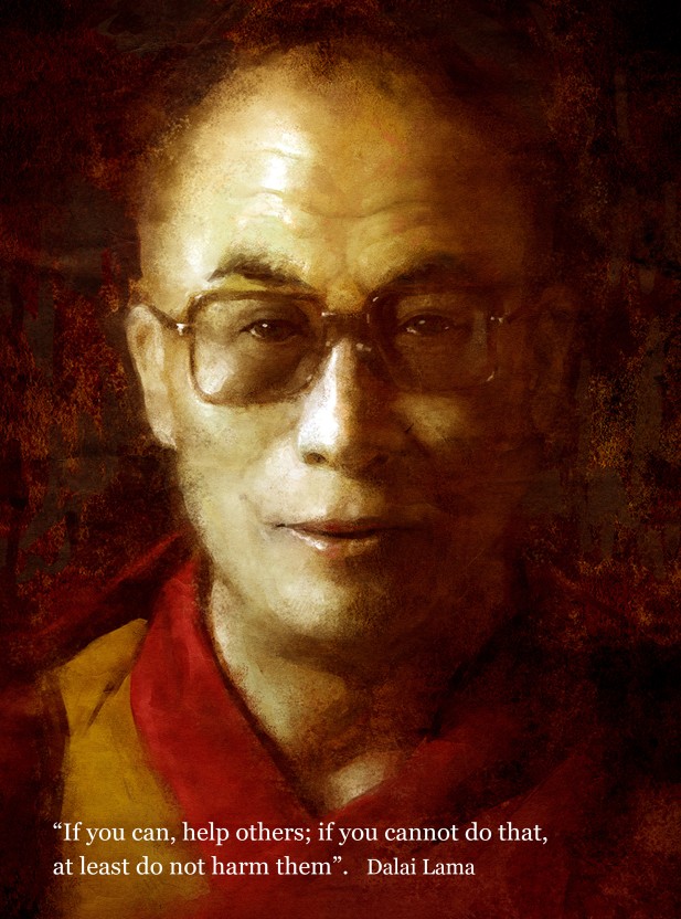Dalai Lama Per0481824f Fine Art Print - Self-portrait , HD Wallpaper & Backgrounds