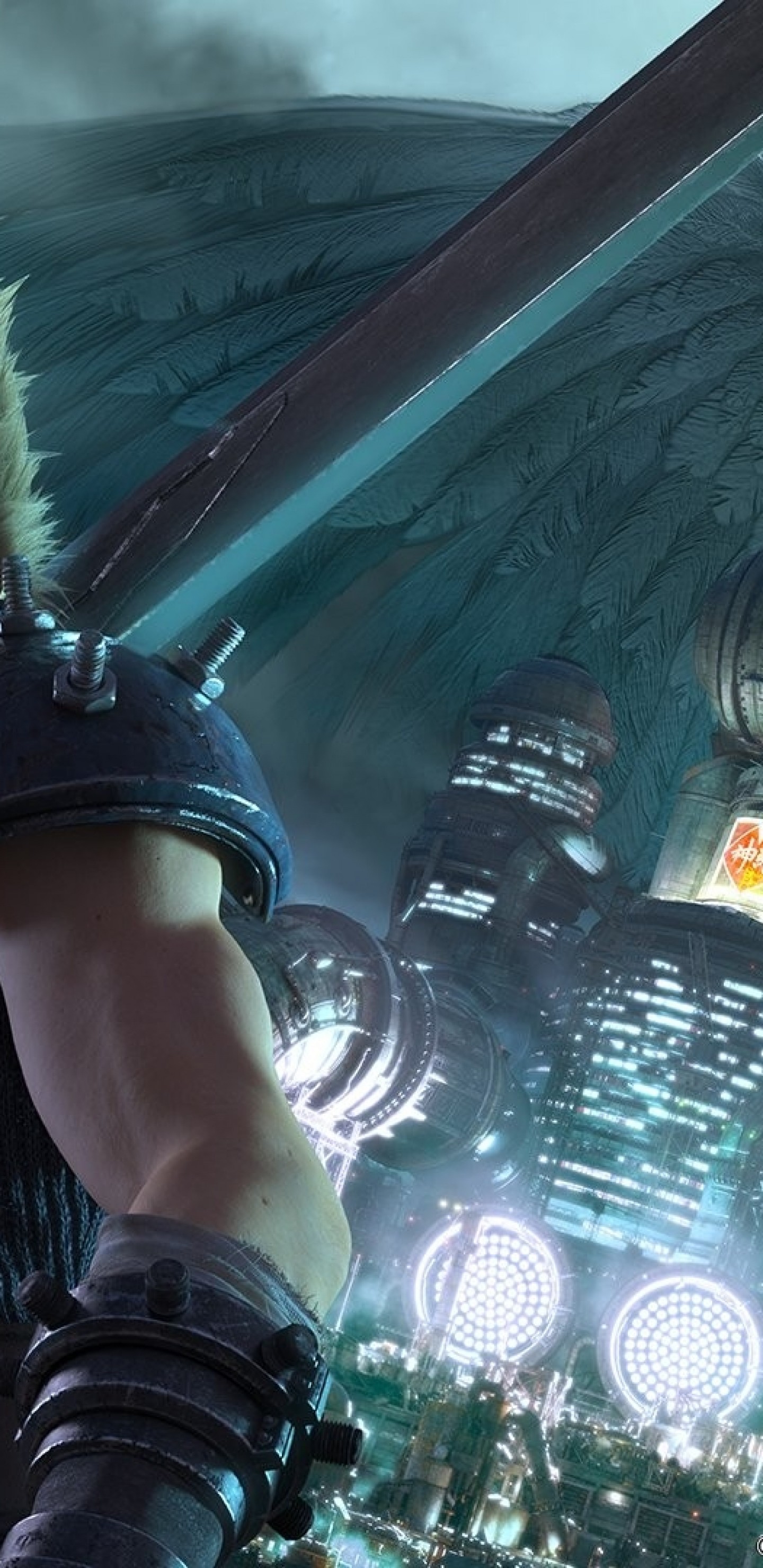 Final Fantasy Vii Cloud Strife Big Sword Armor Final Fantasy 7 Remake Iphone Hd Wallpaper Backgrounds Download