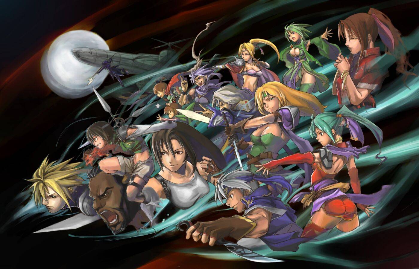 Final Fantasy Vii Tifa Lockhart Hd Desktop Wallpaper - Final Fantasy 7 Fanart , HD Wallpaper & Backgrounds