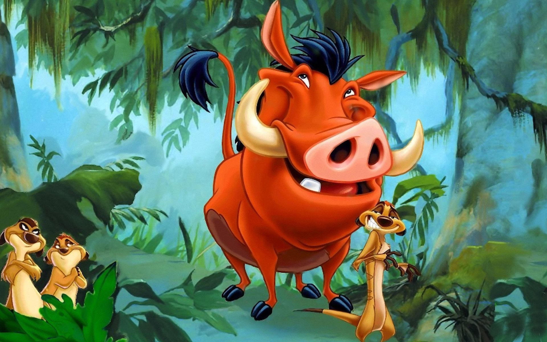 Movies, Rafiki, Disney, Mufasa, Simba, Timon, Pumba, - Timon And Pumbaa Hd , HD Wallpaper & Backgrounds