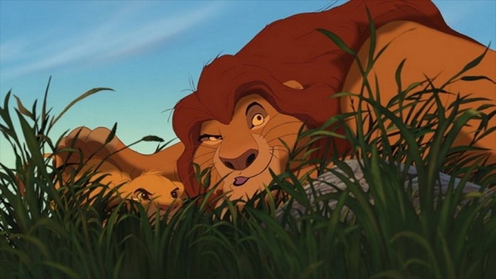 Simba And Mufasa Are Hunting Down A Pray, What Are - Simba And Mufasa , HD Wallpaper & Backgrounds