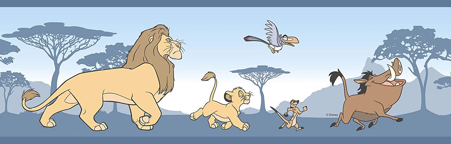 Magical Kingdom Blue The Lion King Simba Galerie Wallpaper - Lion King Border , HD Wallpaper & Backgrounds