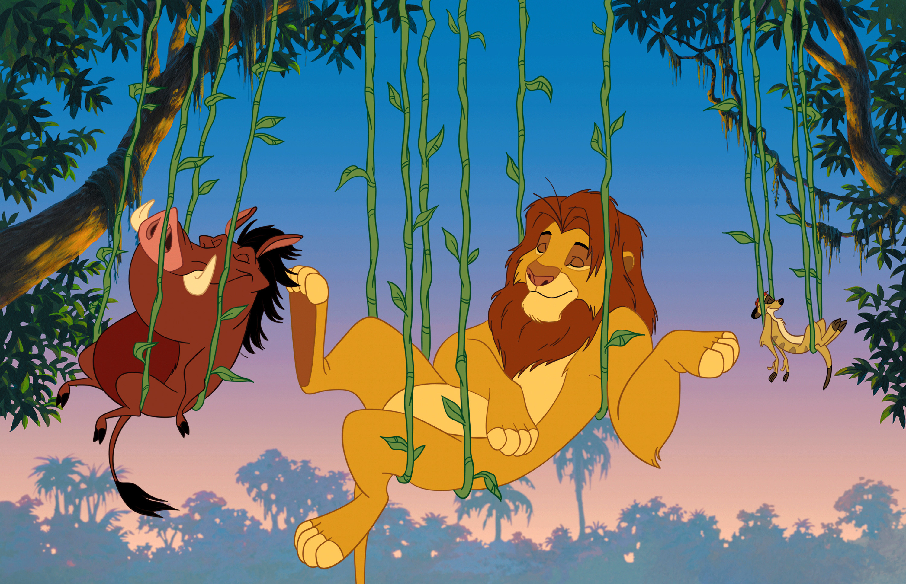 Hakuna Matata Wallpaper 319553 - Lion King Simba Timon And Pumbaa , HD Wallpaper & Backgrounds