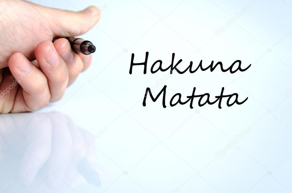 Unik Hakuna Matata Text Concept Stock Photo © Petenceto - Writing , HD Wallpaper & Backgrounds